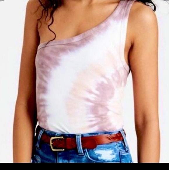 American Eagle Outfitters Tops - American Eagle Tie Dye One Shoulder Y2K Top